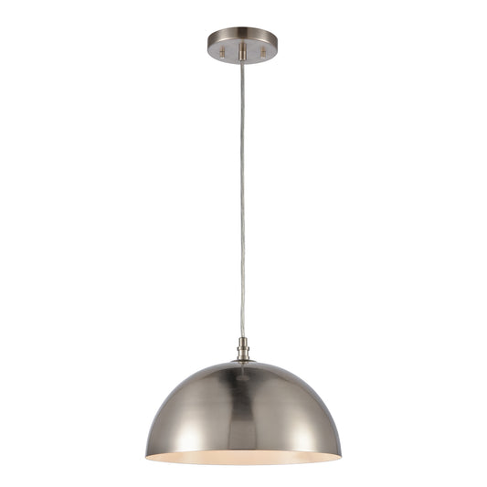 Chelsea 12" 1 Light Pendant in Brushed Nickel