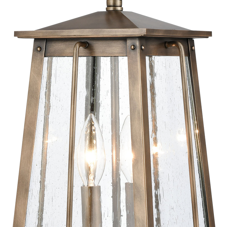 Kirkdale 15' 2 Light Pendant in Vintage Brass