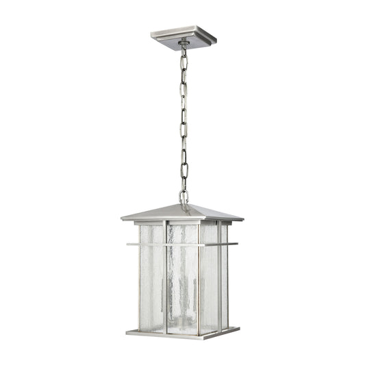 Oak Park 9" 3 Light Pendant in Antique Brushed Aluminum