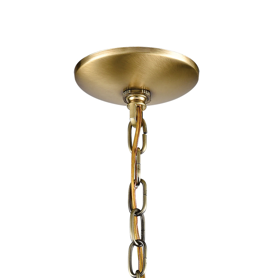 Ashford 3 Light Pendant in Antique Brass