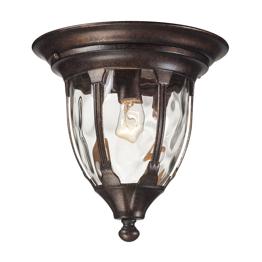 Glendale 1 Light Flush Mount in Regal Bronze