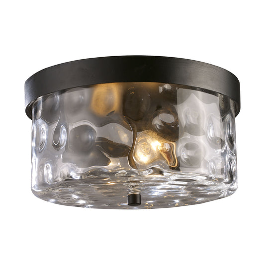 Grand Aisle 2 Light Flush Mount in Hazelnut Bronze