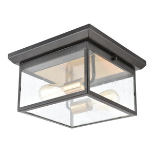 Knowlton 2 Light Flush Mount in Matte Black