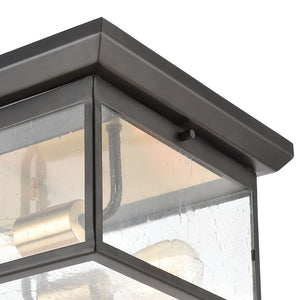 Knowlton 2 Light Flush Mount in Matte Black