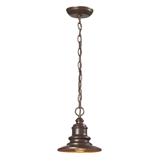 Marina 9" 1 Light Pendant in Hazelnut Bronze