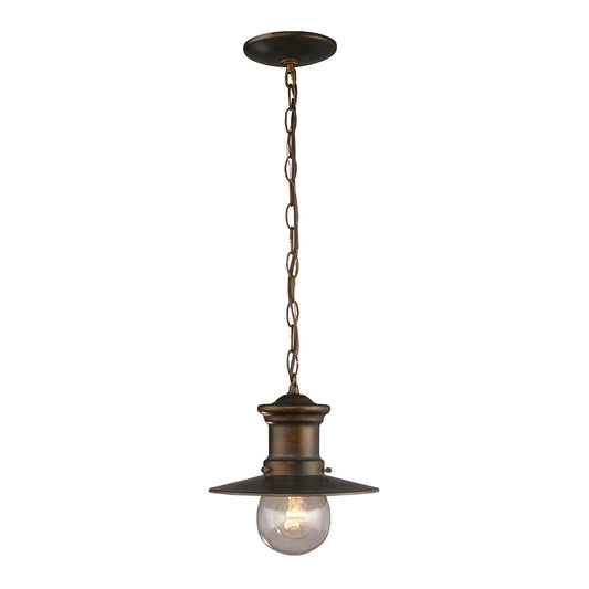 Maritime 10" 1 Light Pendant in Hazelnut Bronze