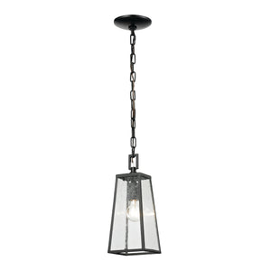 Meditterano 1 Light Pendant in Matte Black