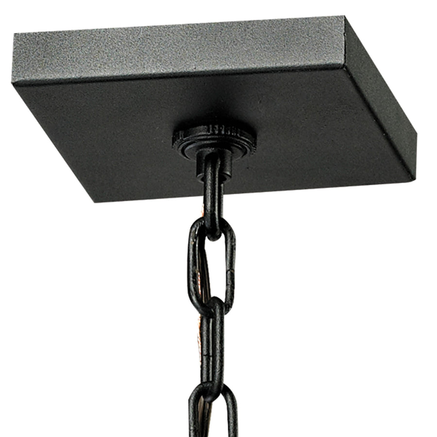 Meditterano 1 Light Pendant in Matte Black