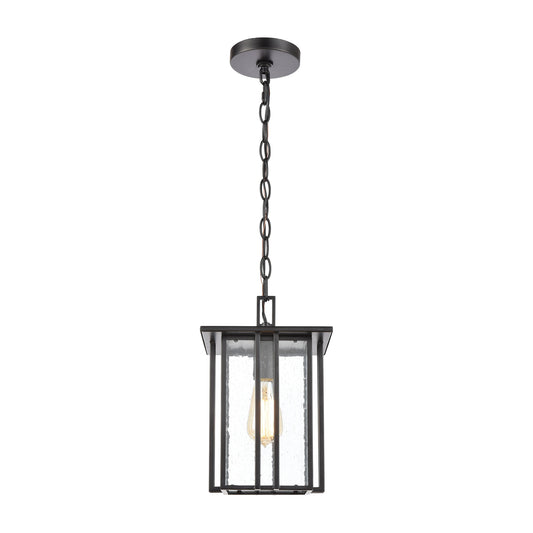 Radnor 1 Light Pendant in Matte Black