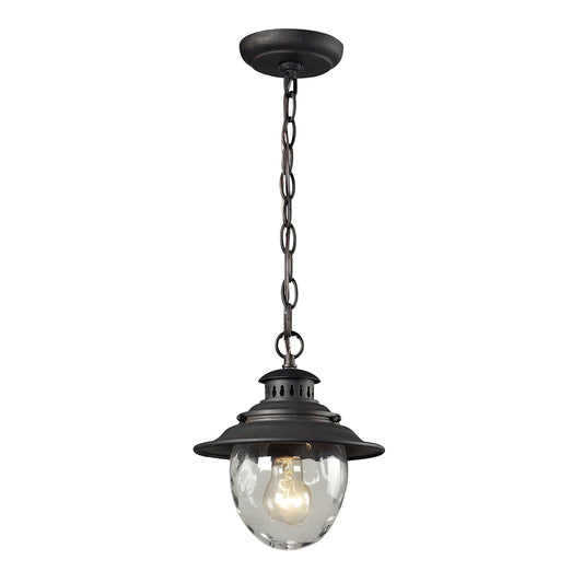 Searsport 1 Light Pendant in Weathered Charcoal