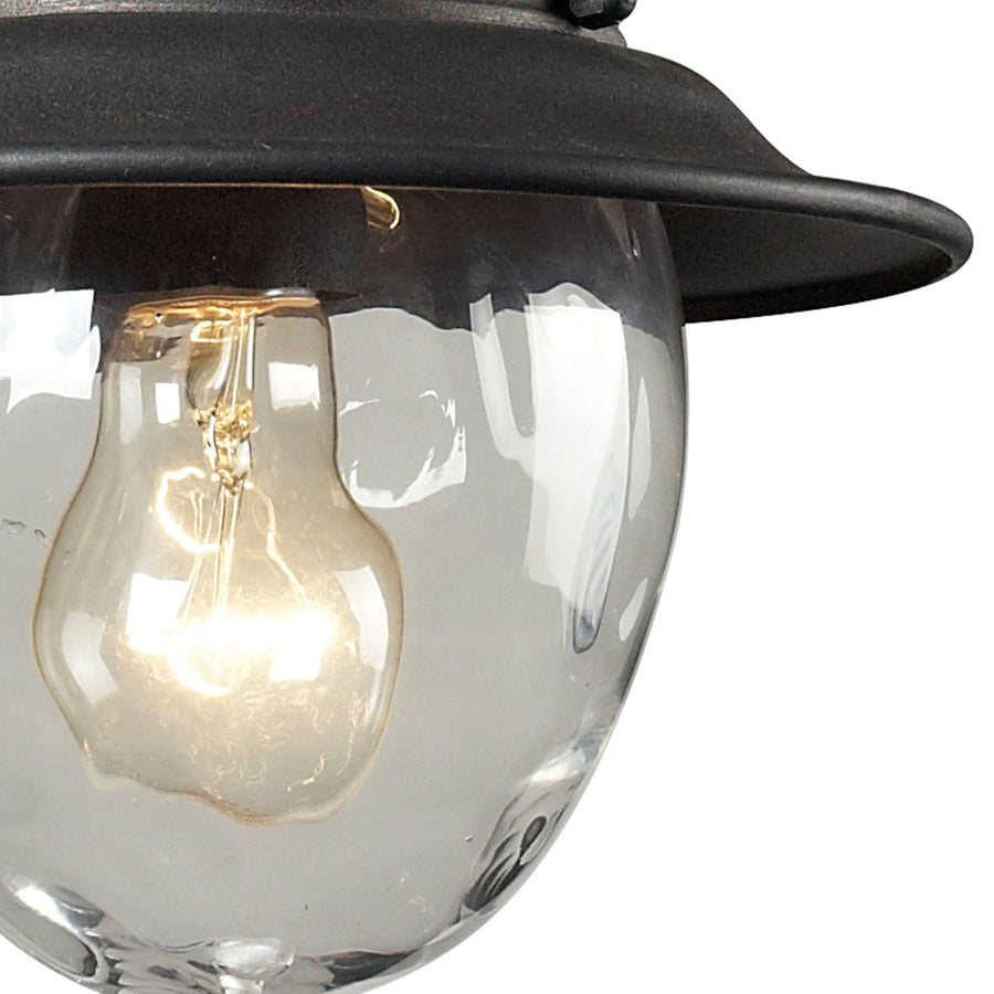 Searsport 1 Light Pendant in Weathered Charcoal