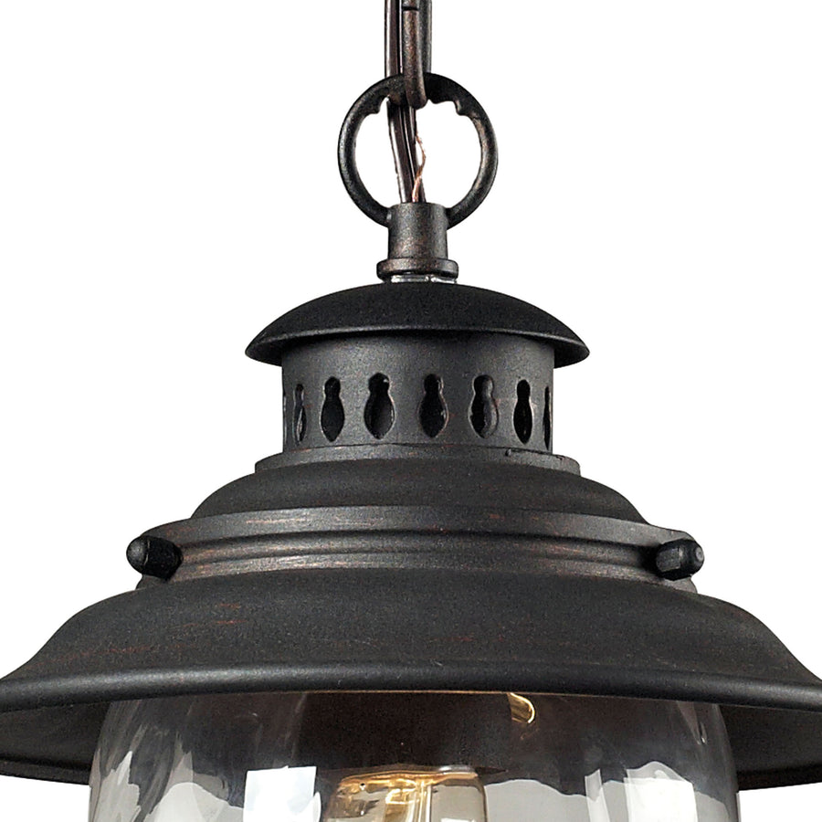 Searsport 1 Light Pendant in Weathered Charcoal