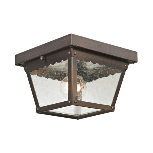 Springfield 1 Light Flush Mount in Hazelnut Bronze