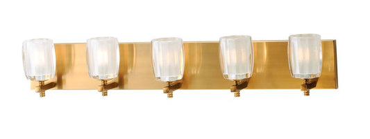 Bravado 33" 5 Light Bath Vanity Light in Golden Bronze