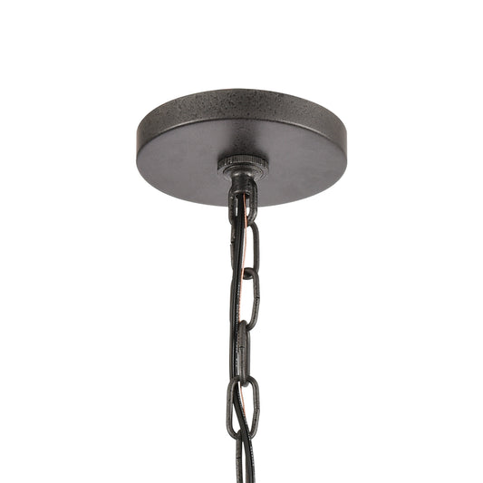 Crenshaw 1 Light Pendant in Anvil Iron