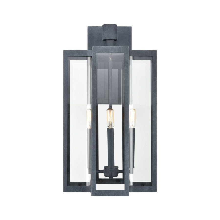 Bianca 13' 4 Light Sconce in Aged Zinc