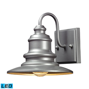Marina 8' 1 Light LED Sconce in Matte Silver