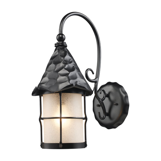 Rustica 10" 1 Light Sconce in Matte Black