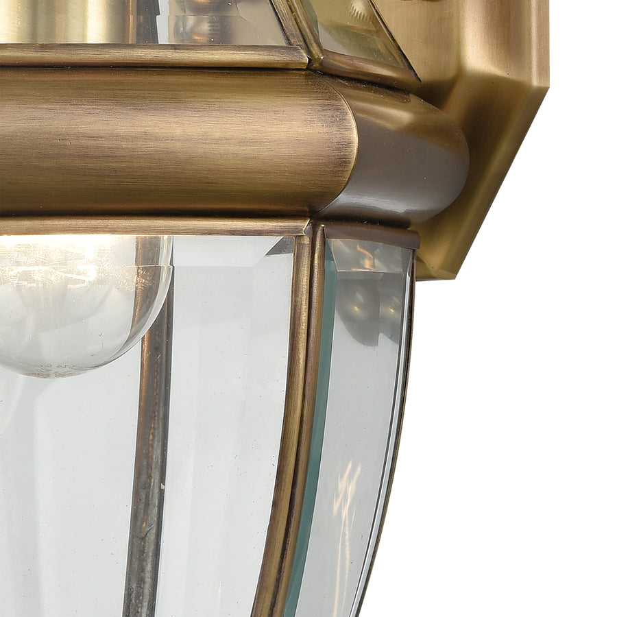 Ashford 8' 1 Light Sconce in Antique Brass