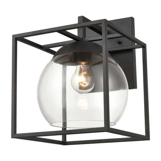 Cubed 10" 1 Light Sconce in Charcoal