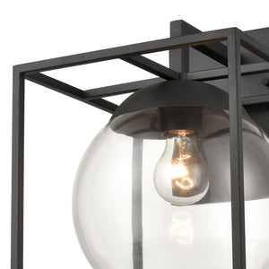 Cubed 10' 1 Light Sconce in Charcoal
