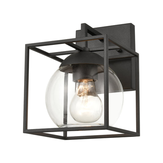 Cubed 6" 1 Light Sconce in Charcoal