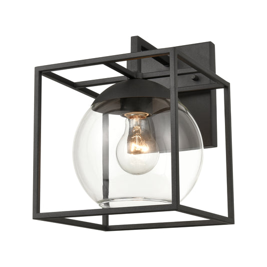 Cubed 8" 1 Light Sconce in Charcoal