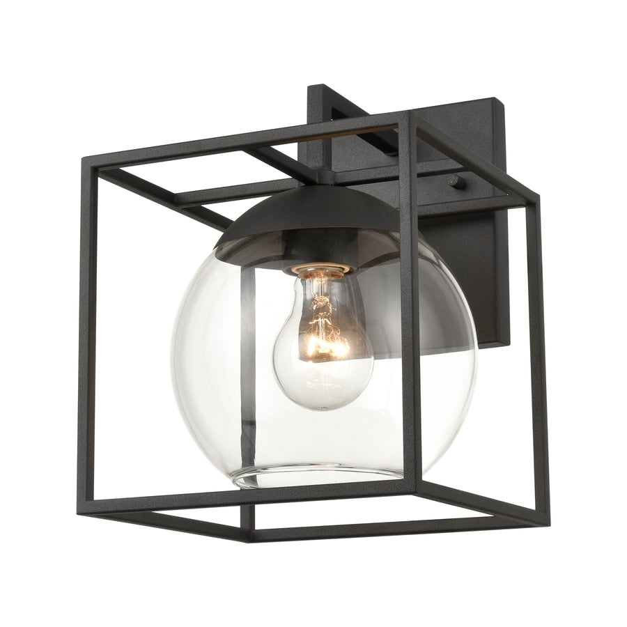 Cubed 8' 1 Light Sconce in Charcoal