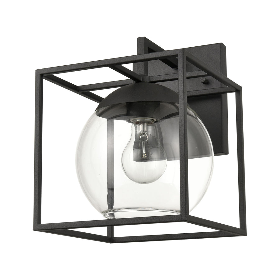Cubed 8' 1 Light Sconce in Charcoal