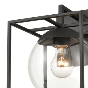 Cubed 8' 1 Light Sconce in Charcoal