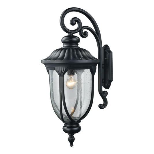 Derry Hill 12" 1 Light Sconce in Matte Black