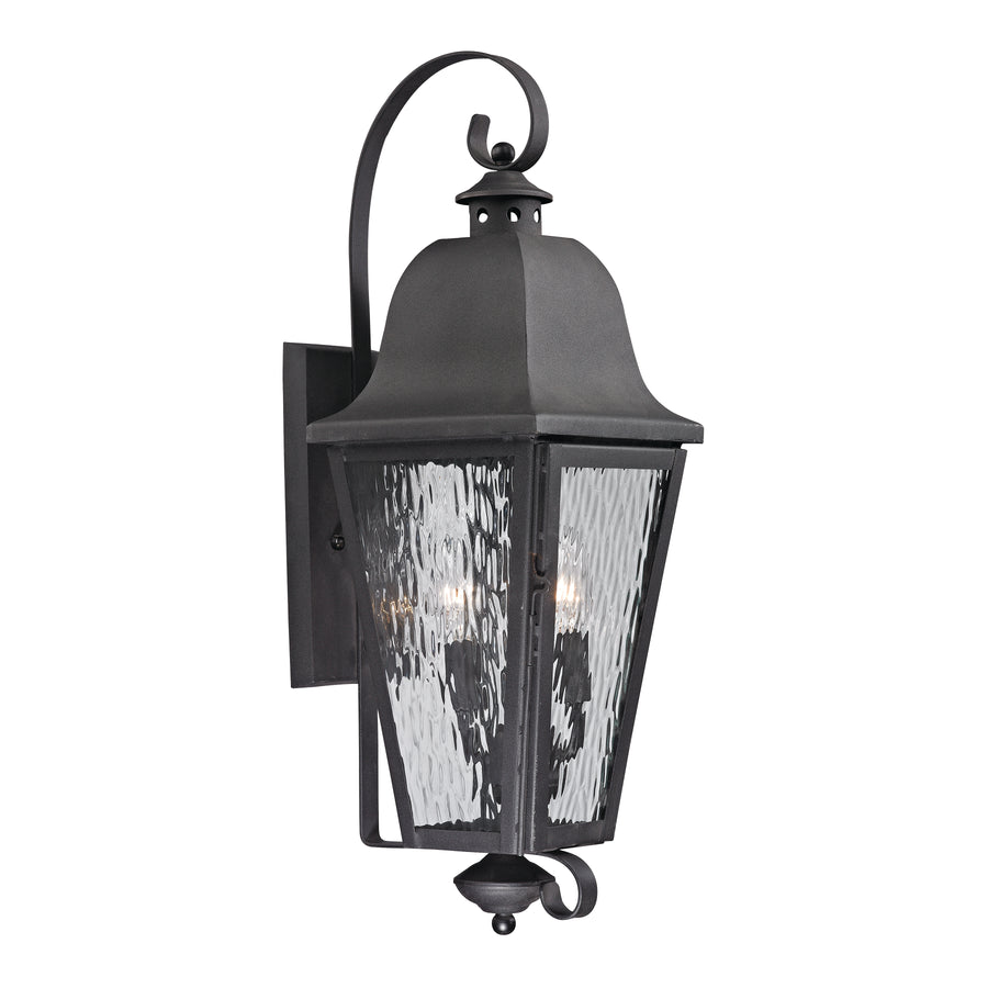 Forged Brookridge 10' 3 Light Sconce in Charcoal