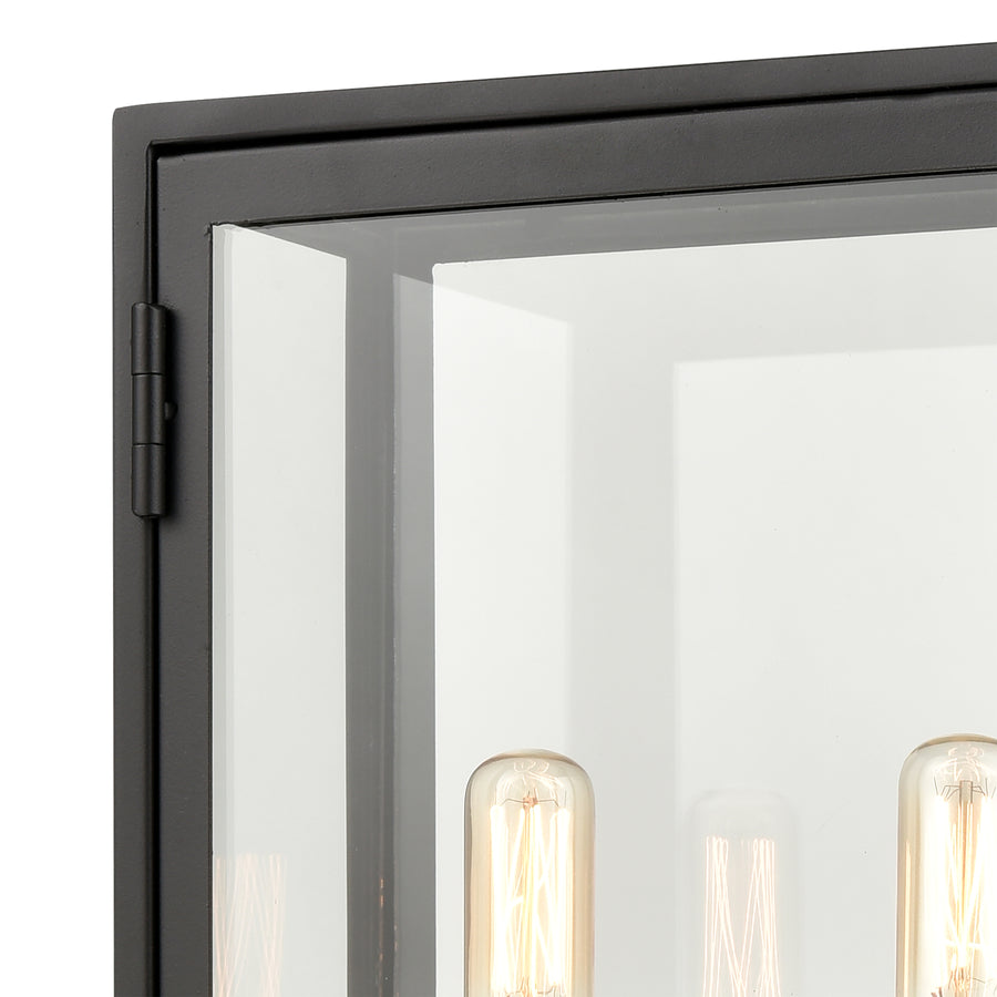 Foundation 9' 2 Light Sconce in Matte Black