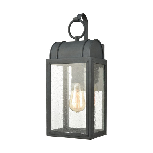 Heritage Hills 7" 1 Light Sconce in Aged Zinc