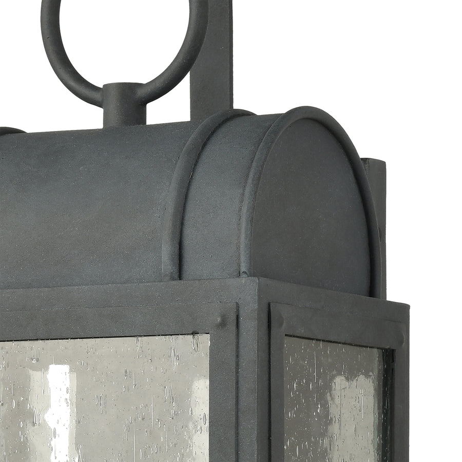 Heritage Hills 7' 1 Light Sconce in Aged Zinc