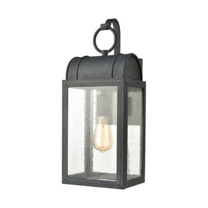 Heritage Hills 8' 1 Light Sconce in Aged Zinc