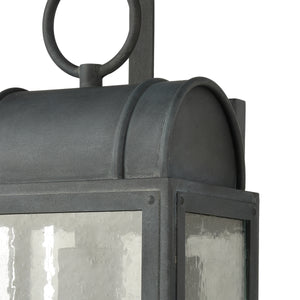 Heritage Hills 8' 1 Light Sconce in Aged Zinc