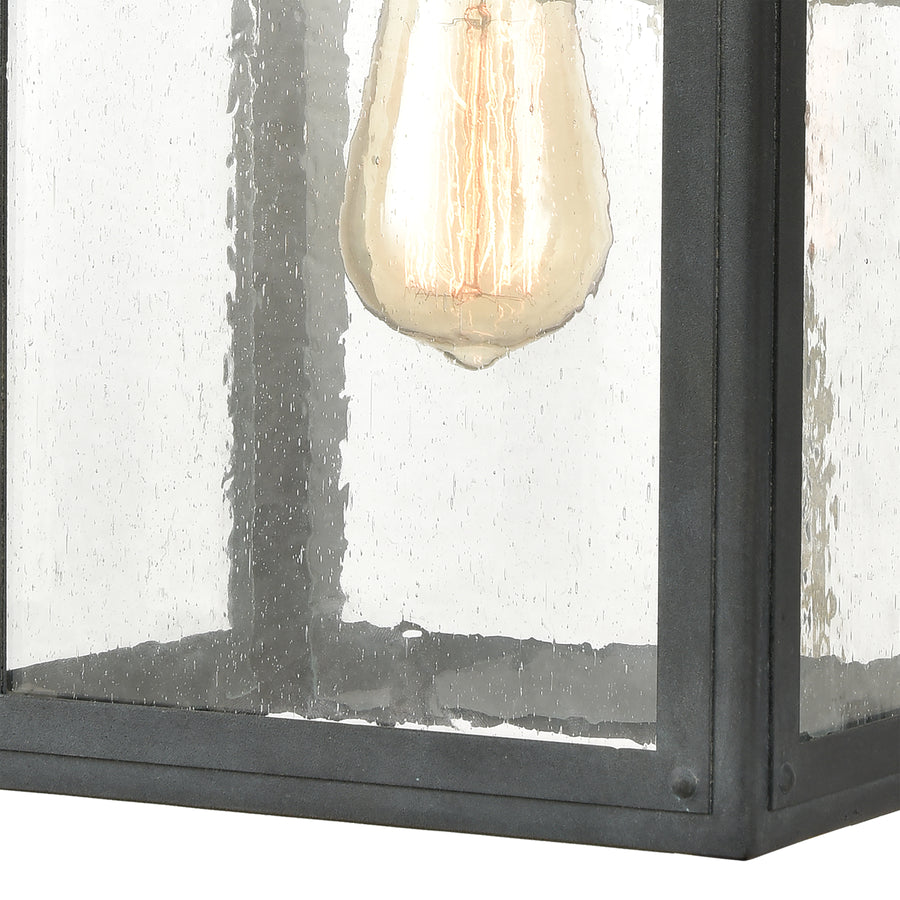 Heritage Hills 8' 1 Light Sconce in Aged Zinc