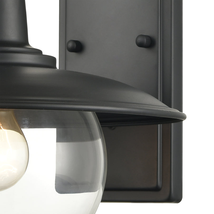 Jackson 11' 1 Light Sconce in Matte Black