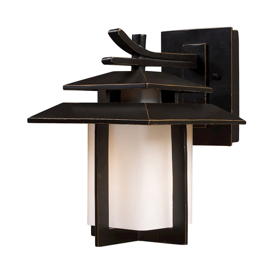 Kanso 8" 1 Light Sconce in Hazelnut Bronze