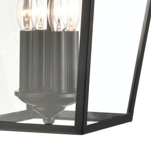 Main Street 12' 4 Light Sconce in Black