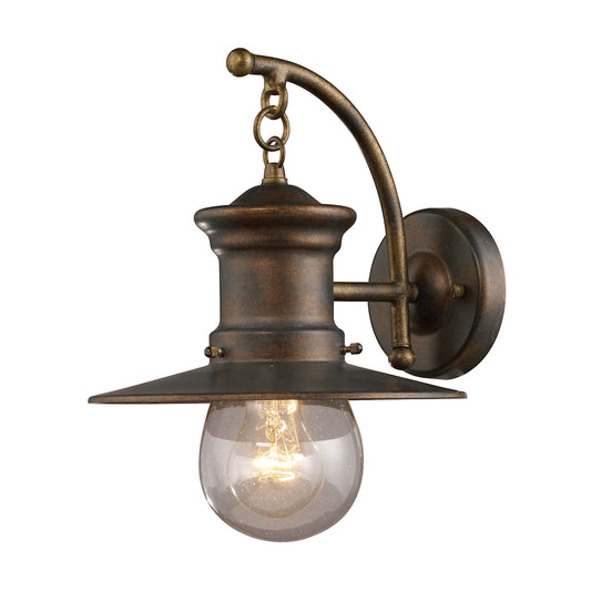 Maritime 12" 1 Light Sconce in Hazelnut Bronze