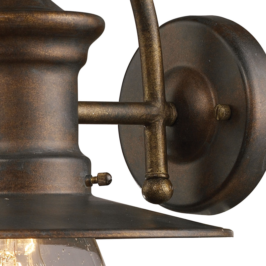 Maritime 12' 1 Light Sconce in Hazelnut Bronze