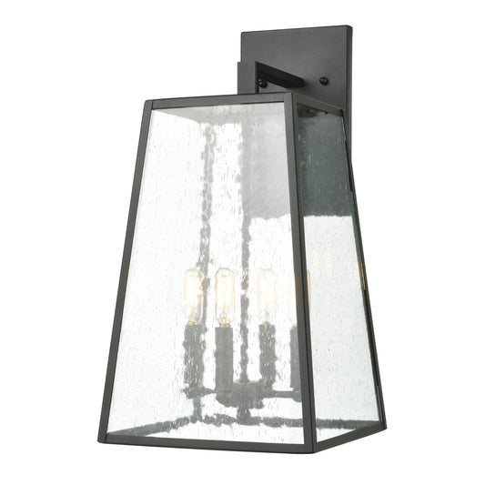 Meditterano 11" 4 Light Sconce in Matte Black