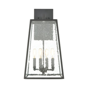 Meditterano 11' 4 Light Sconce in Matte Black