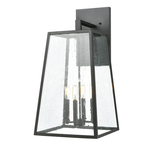 Meditterano 13" 4 Light Sconce in Matte Black