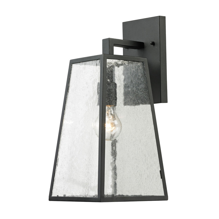 Meditterano 7' 1 Light Sconce in Matte Black