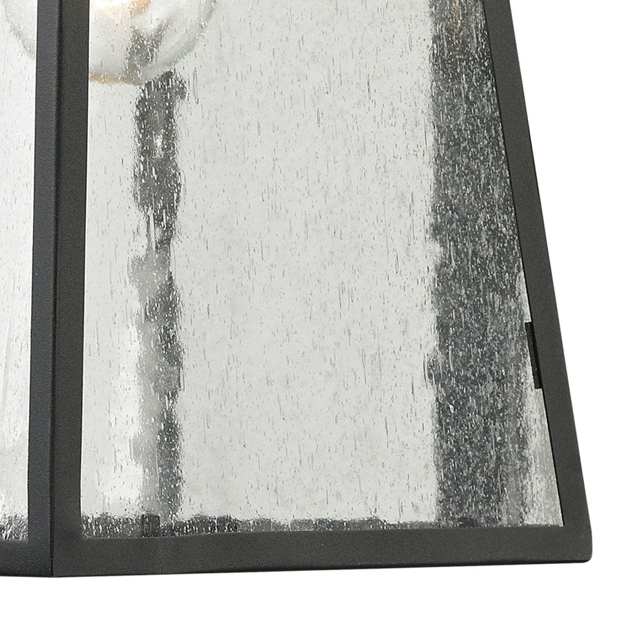 Meditterano 7' 1 Light Sconce in Matte Black