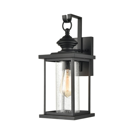 Minersville 7" 1 Light Sconce in Matte Black