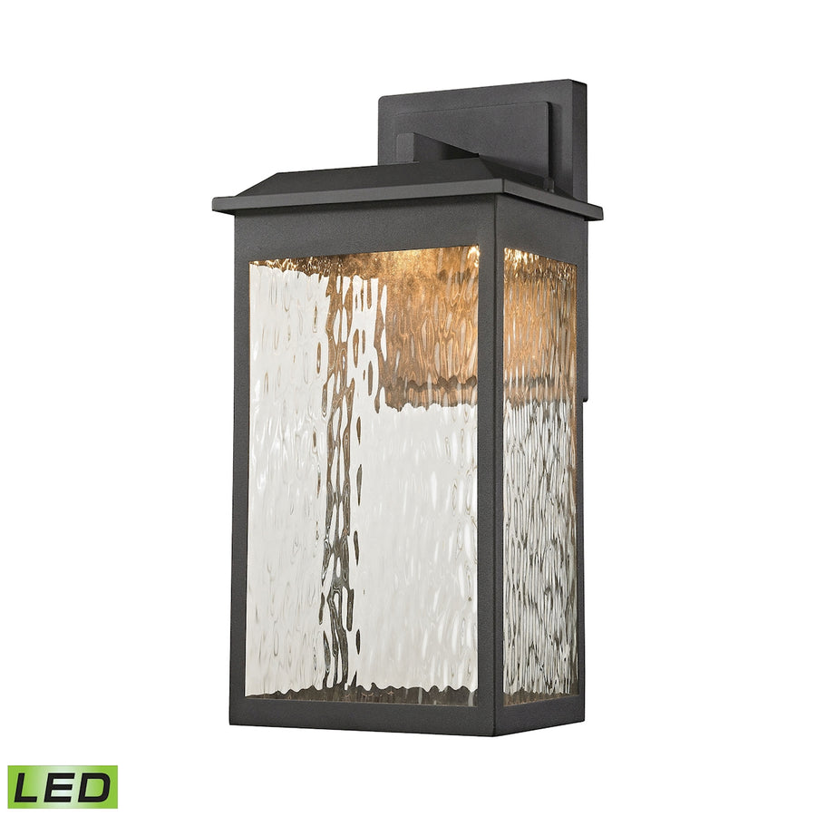 Newcastle 8' 1 Light Sconce in Textured Matte Black